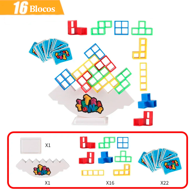 Jogo de Tetris em Equipe para Crianças e Adultos